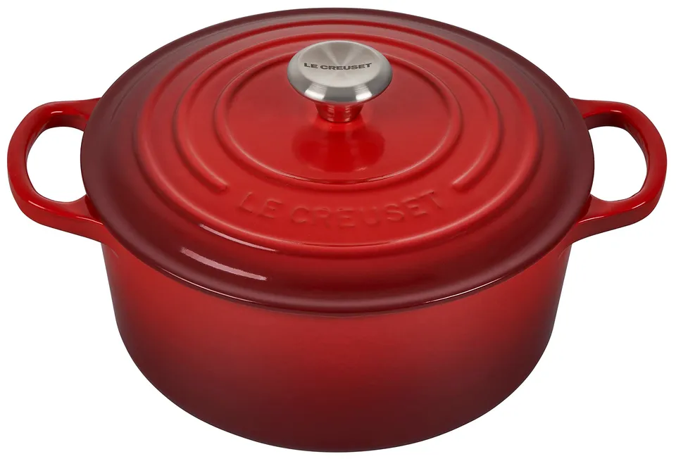 le-creuset-enameled-cast-iron-signature-round-dutch-oven-3-5-qt-cerise image 1