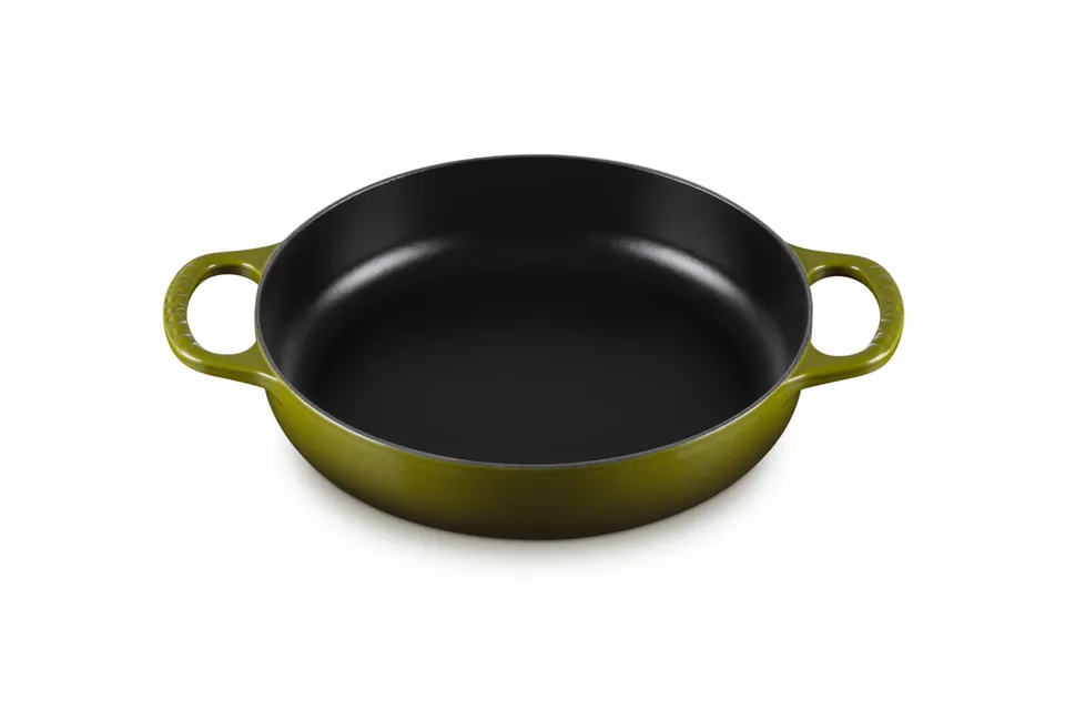 le-creuset-enameled-cast-iron-signature-everyday-pan-11-olive image 1