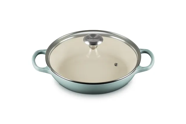 le-creuset-signature-round-braiser-with-glass-lid-2-25-qt-sea-salt image 1