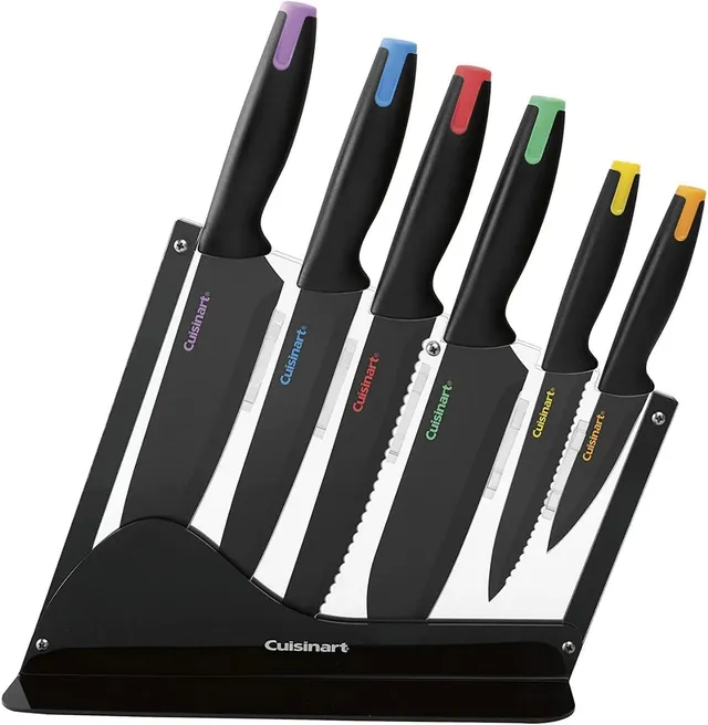 cuisinart-advantage-nonstick-ceramic-coated-knife-set-7-piece-acrylic-block-stai image 1