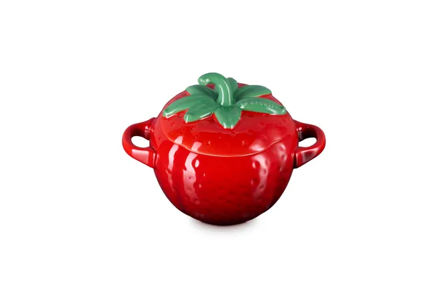le-creuset-stoneware-strawberry-mini-cocotte-19-oz-cerise image 1
