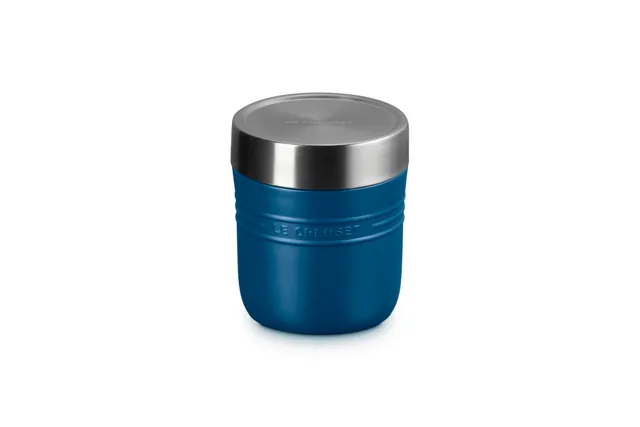 le-creuset-stainless-steel-on-the-go-food-jar-16-oz-deep-teal-vacuum-insulated image 1