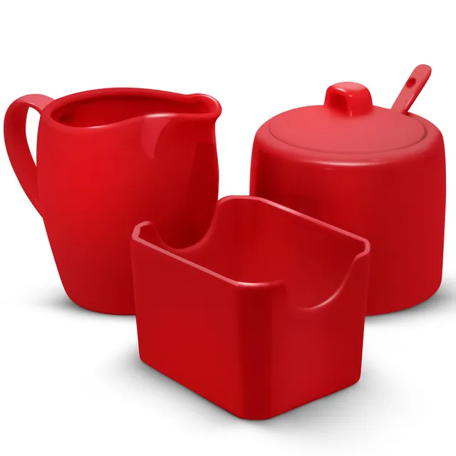 kook-sugar-and-creamer-set-porcelain-3-piece image 1