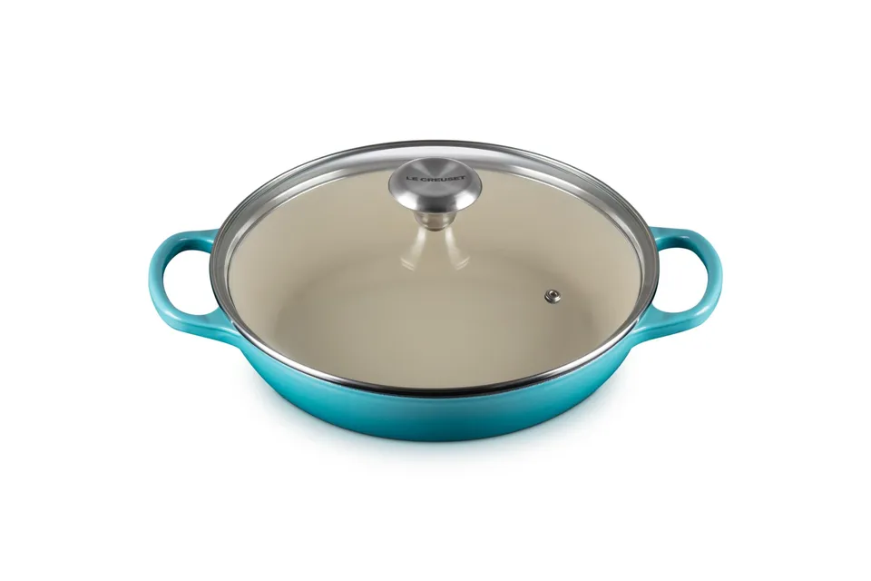 le-creuset-signature-round-braiser-with-glass-lid-2-25-qt-caribbean image 1