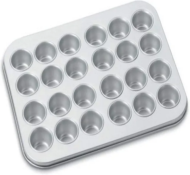 cuisinart-chef-s-classic-nonstick-bakeware-24-cup-mini-muffin-pan-amb-24mmp-silv image 1
