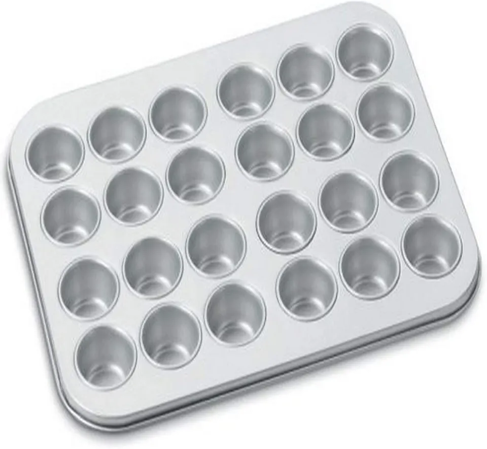 cuisinart-chef-s-classic-nonstick-bakeware-24-cup-mini-muffin-pan-amb-24mmp-silv image 1