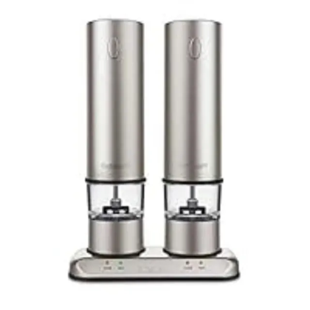 cuisinart-rechargeable-electric-salt-pepper-mill-set-sp-4-brushed-stainless-stee image 1