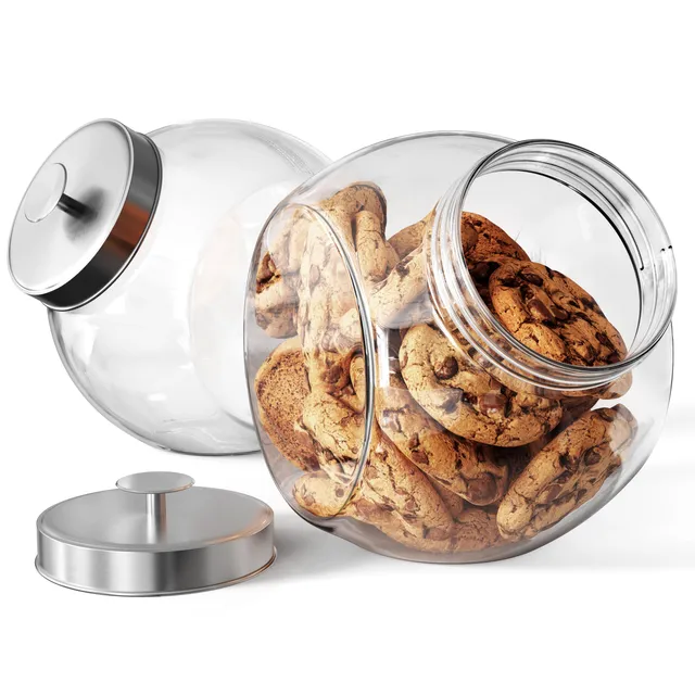 kook-glass-penny-jars-with-airtight-metal-lids-74-oz-set-of-2 image 1