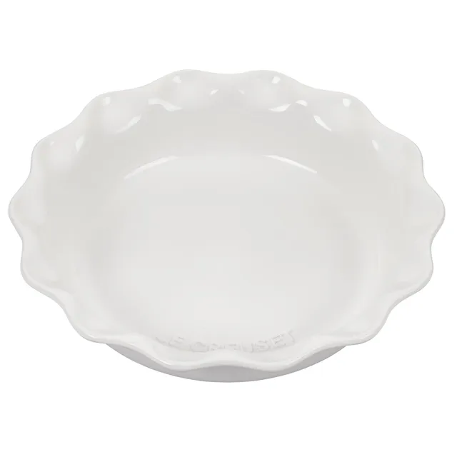 le-creuset-stoneware-9-heritage-pie-dish-white image 1