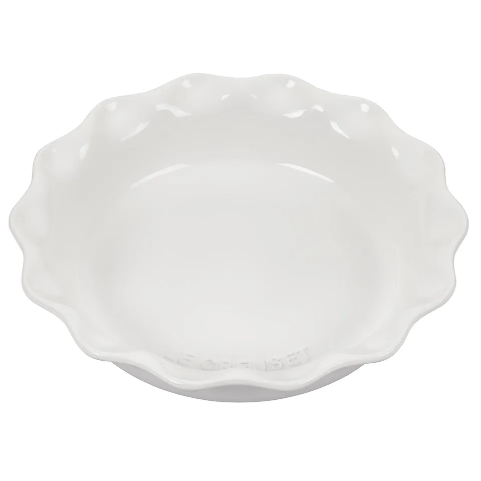 le-creuset-stoneware-9-heritage-pie-dish-white image 1
