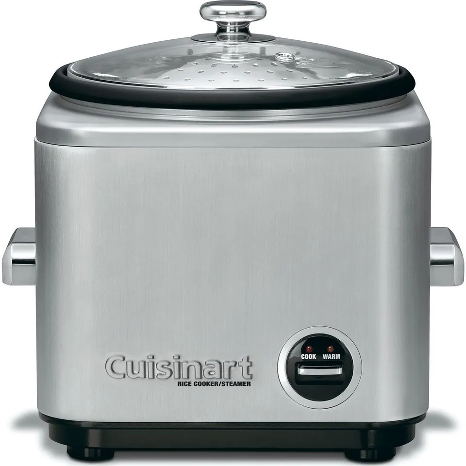 cuisinart-crc-800nas-8-cup-rice-cooker-with-steamer-basket-brushed-stainless-ste image 1