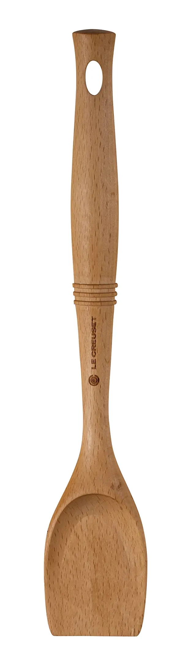 le-creuset-revolution-wood-scraping-spoon-12-5-x-2-5-beech-wood-elliptical-handl image 1