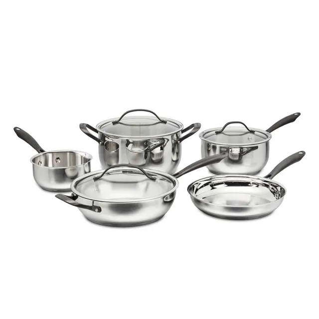 cuisinart-radiant-pro-8-piece-stainless-steel-cookware-set-with-brushed-titanium image 1
