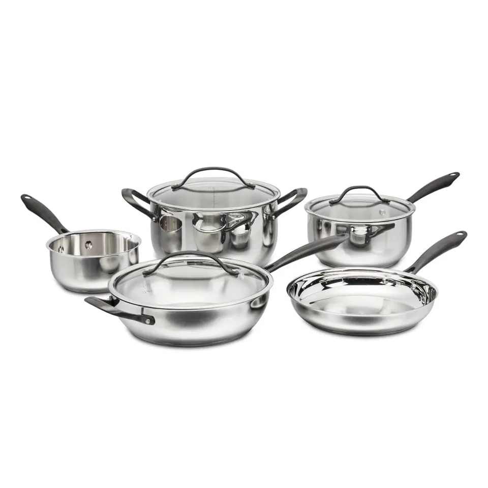 cuisinart-radiant-pro-8-piece-stainless-steel-cookware-set-with-brushed-titanium image 1