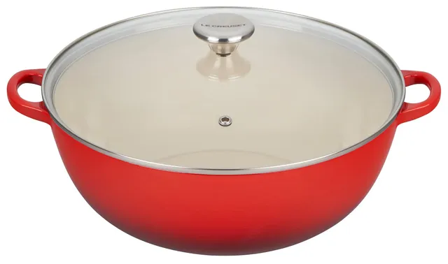 le-creuset-enameled-cast-iron-chef-s-oven-with-glass-lid-7-5-qt-cerise image 1