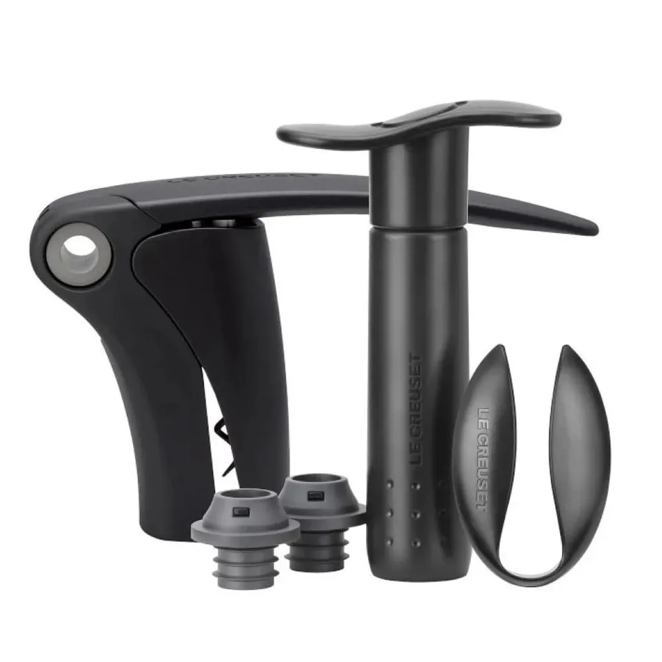 le-creuset-wine-tools-gift-set-5pc-black-grey image 1