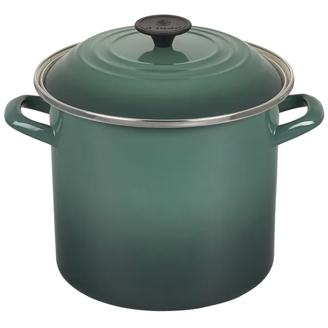 le-creuset-enamel-on-steel-stockpot-8-qt-artichaut-durable-porcelain-enamel-all- image 1