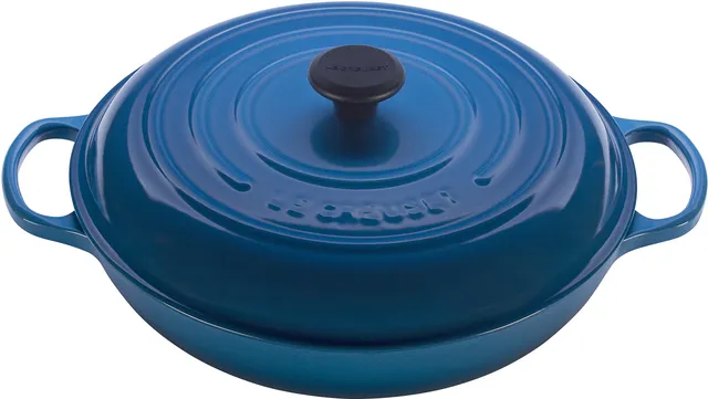 le-creuset-enameled-cast-iron-signature-braiser-5-qt-marseille image 1