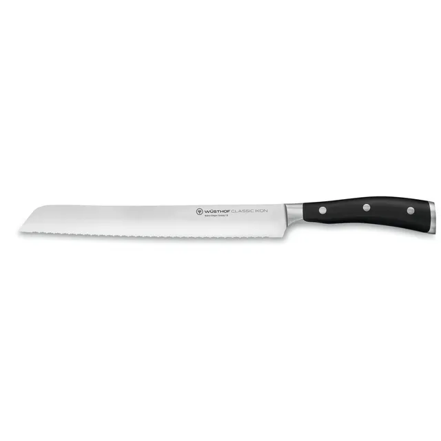 w-sthof-classic-ikon-9-double-serrated-bread-knife-black image 1