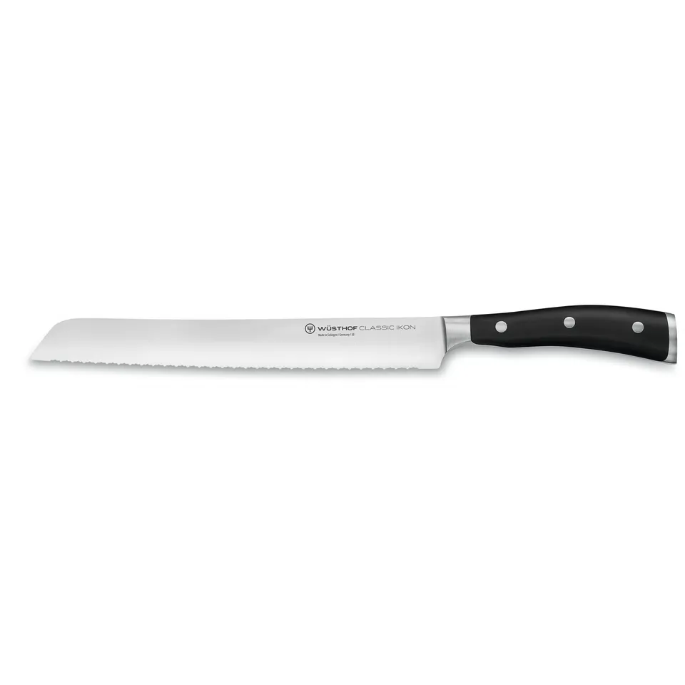 w-sthof-classic-ikon-9-double-serrated-bread-knife-black image 1