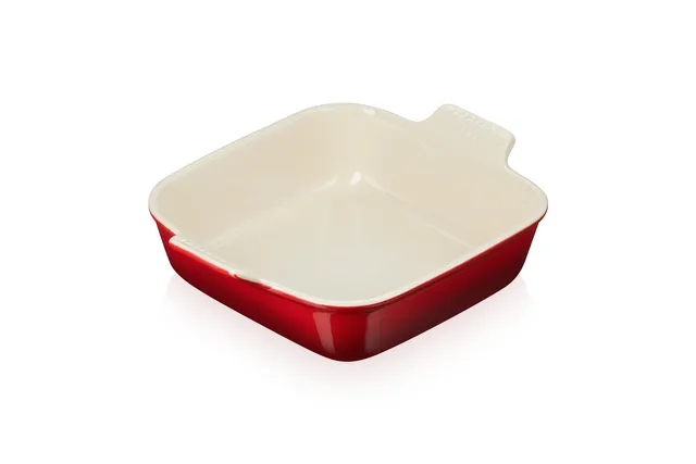 le-creuset-stoneware-heritage-square-dish-3-qt-9-cerise image 1
