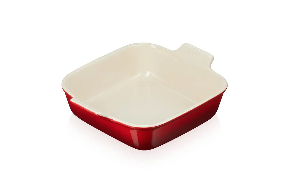 le-creuset-stoneware-heritage-square-dish-3-qt-9-cerise image 1