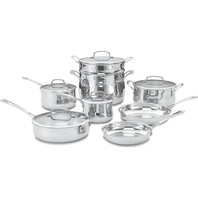 cuisinart-contour-stainless-13-piece-cookware-set image 1