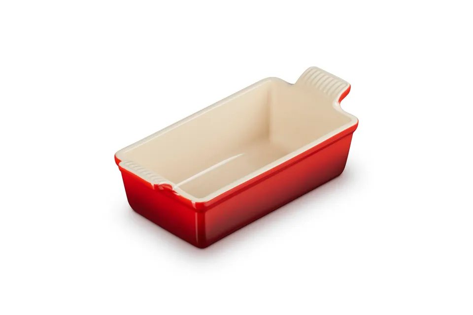 le-creuset-stoneware-heritage-loaf-pan-9-x-5-x-3-1-5-qt-cerise image 1