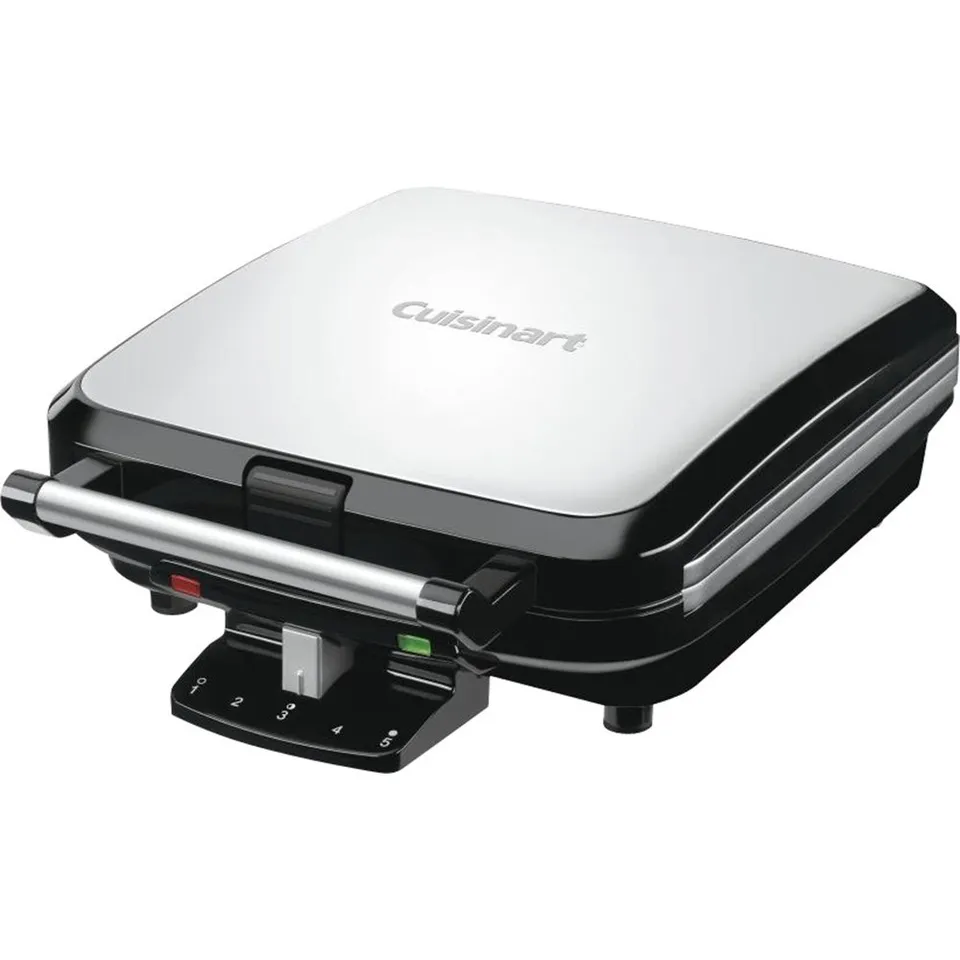 cuisinart-waf-150p1-4-slice-belgian-waffle-maker-stainless-steel image 1