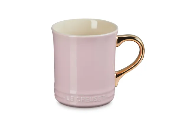 le-creuset-vancouver-mug-with-gold-metallic-handle-14-oz-chiffon-pink image 1