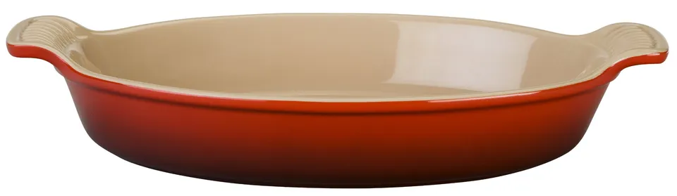 le-creuset-heritage-oval-au-gratin-dish-cerise image 1