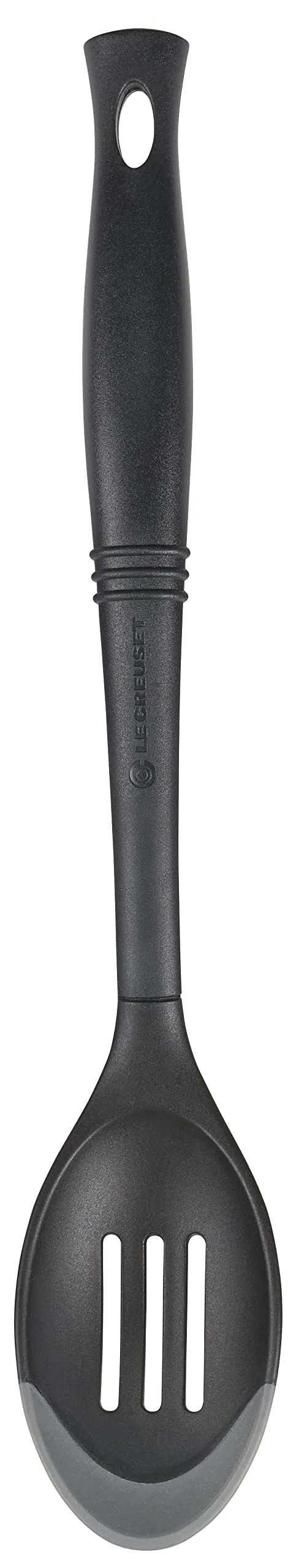 le-creuset-revolution-bi-material-slotted-spoon-13-5-oyster-flexible-silicone-an image 1