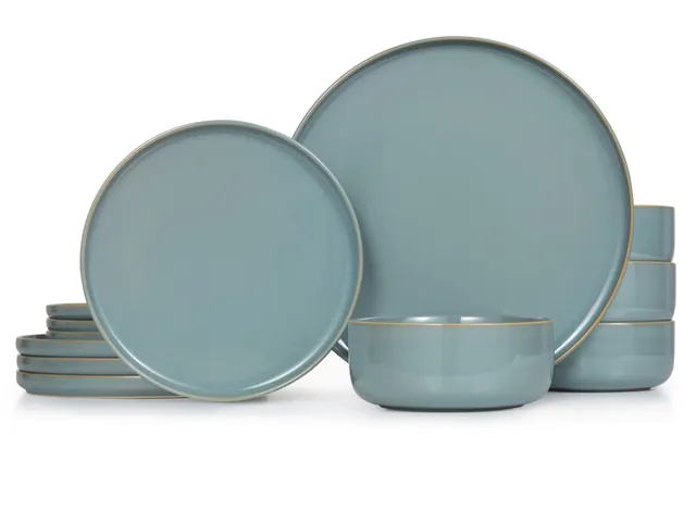kook-somerset-collection-12-piece-ceramic-dinnerware-set-service-for-4-stoneware image 1