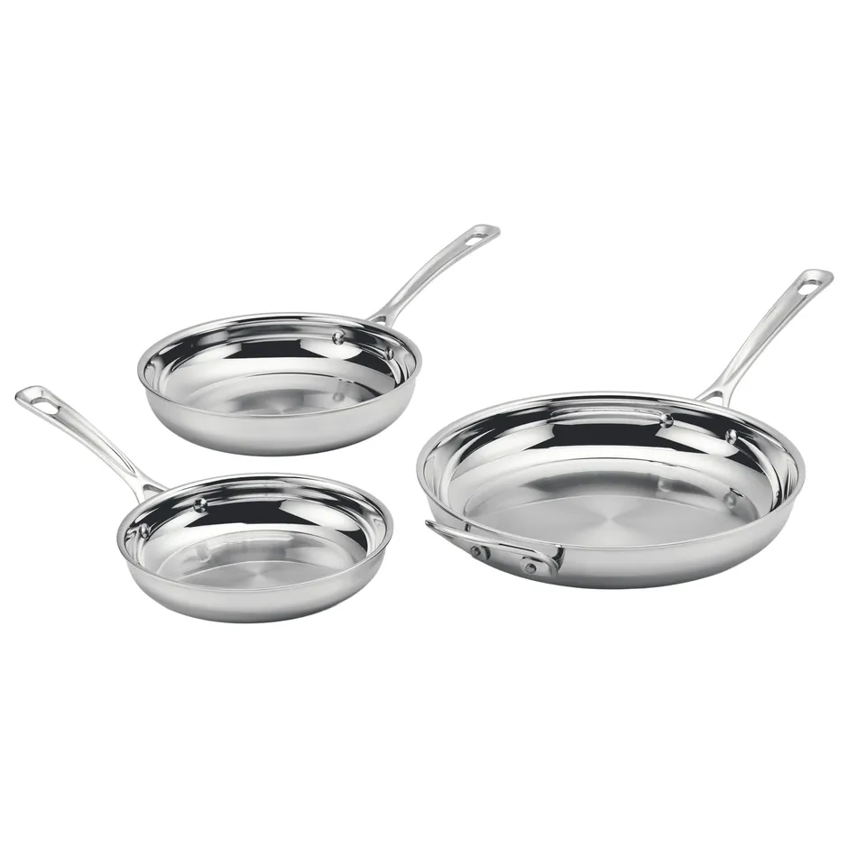 cuisinart-3-piece-pureclad-triple-ply-stainless-steel-skillet-set-pcst22-81012 image 1