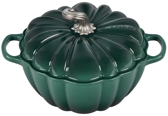 le-creuset-enameled-cast-iron-figural-pumpkin-cocotte-4-qt-artichaut image 1