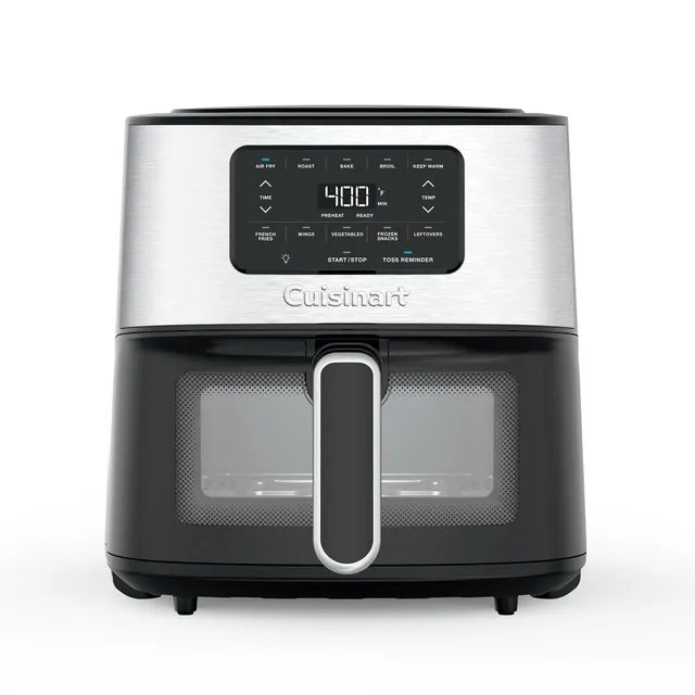 cuisinart-air-200nas-6-quart-basket-air-fryer-stainless-steel-black image 1