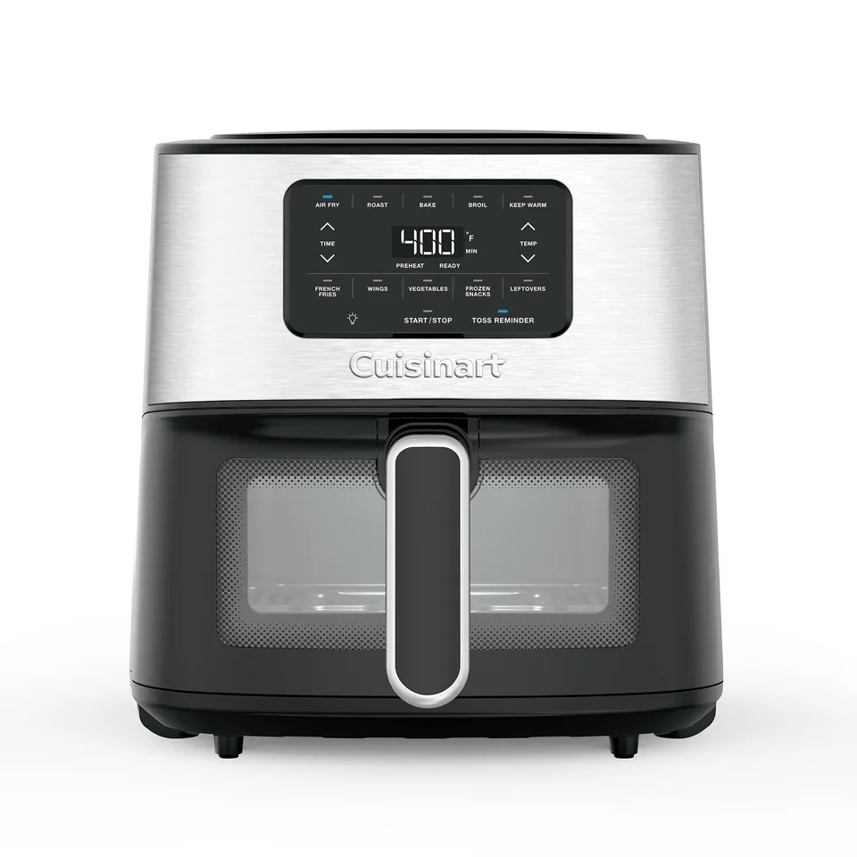 cuisinart-air-200nas-6-quart-basket-air-fryer-stainless-steel-black image 1