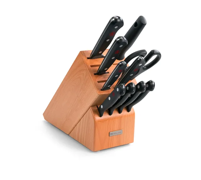 w-sthof-gourmet-11-piece-knife-block-set-with-beech-wood-block image 1