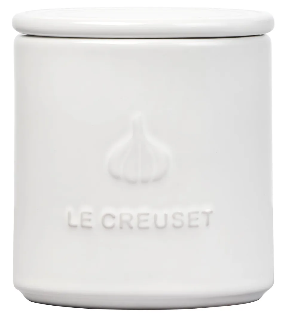 le-creuset-stoneware-garlic-keeper-14-oz-white image 1