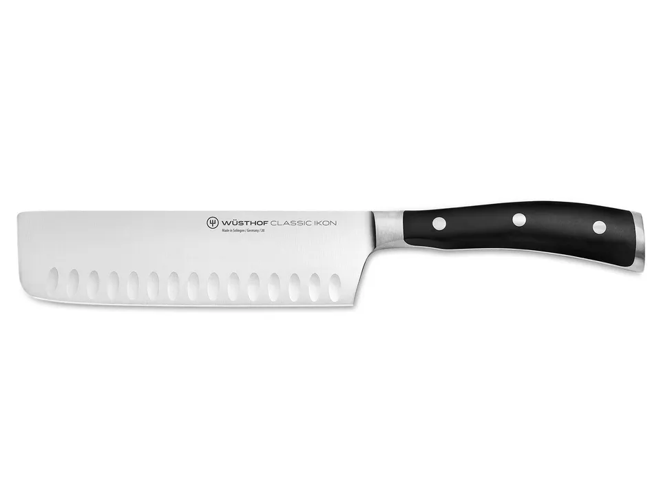 w-sthof-classic-ikon-7-hollow-edge-nakiri-knife-black image 1