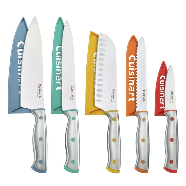cuisinart-c77cr-10p-10-piece-stainless-steel-colorcore-color-rivet-knife-set-wit image 1