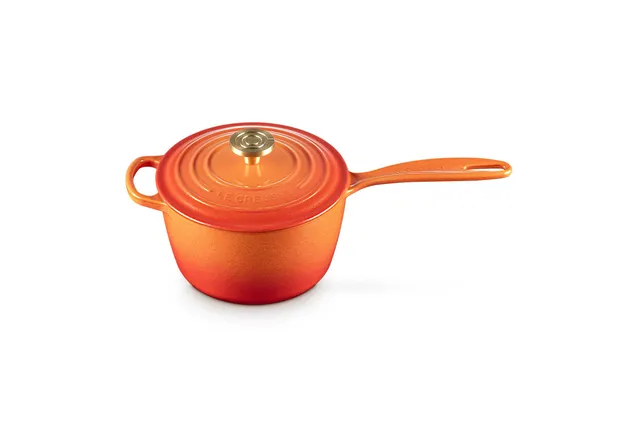 le-creuset-enameled-cast-iron-signature-round-saucepans-2-25-qt-flamme-doree-wit image 1