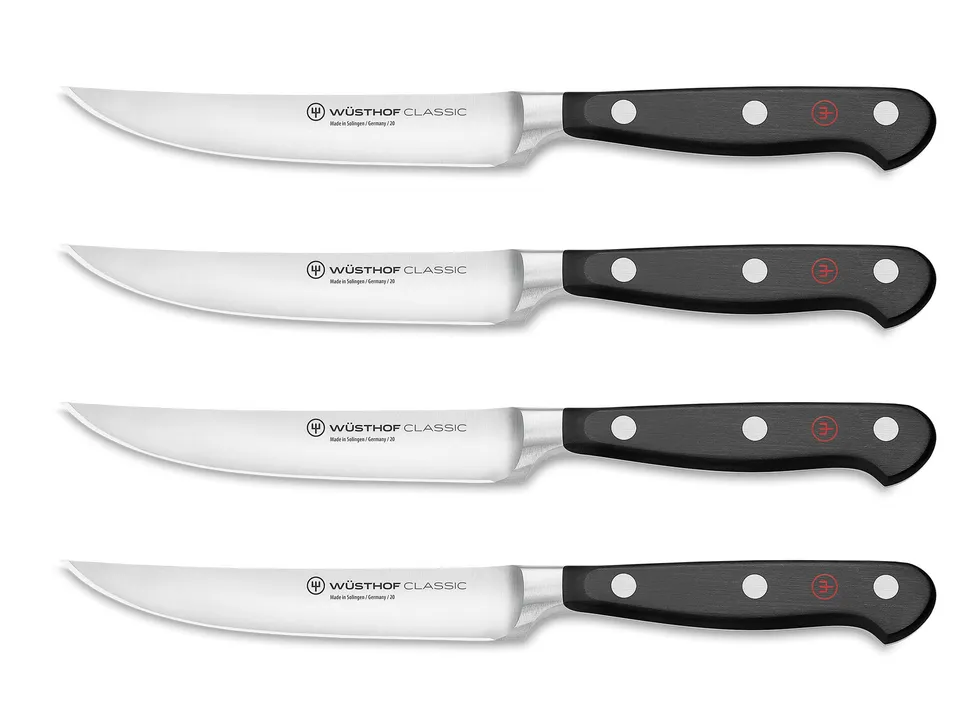 w-sthof-classic-4-piece-steak-knife-set-black-precision-forged-high-carbon-stain image 1