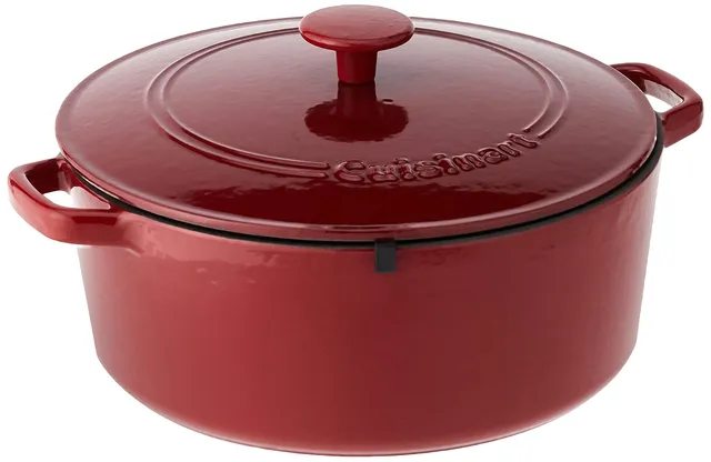 cuisinart-chef-s-classic-enameled-cast-iron-round-dutch-oven-7-quart-cardinal-re image 1