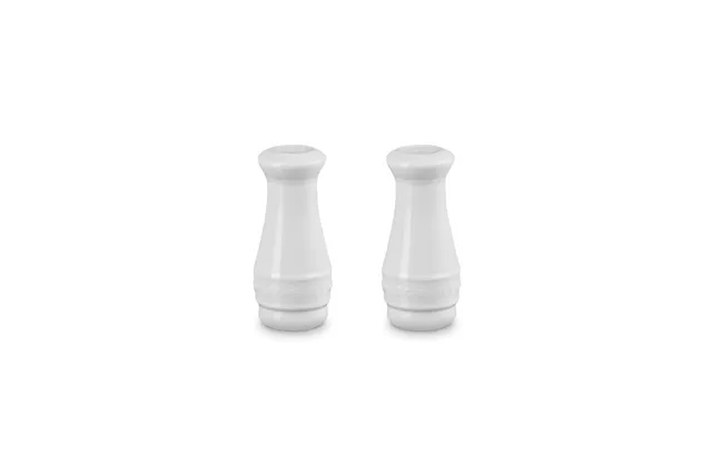 le-creuset-salt-and-pepper-shaker-set-of-2-white image 1