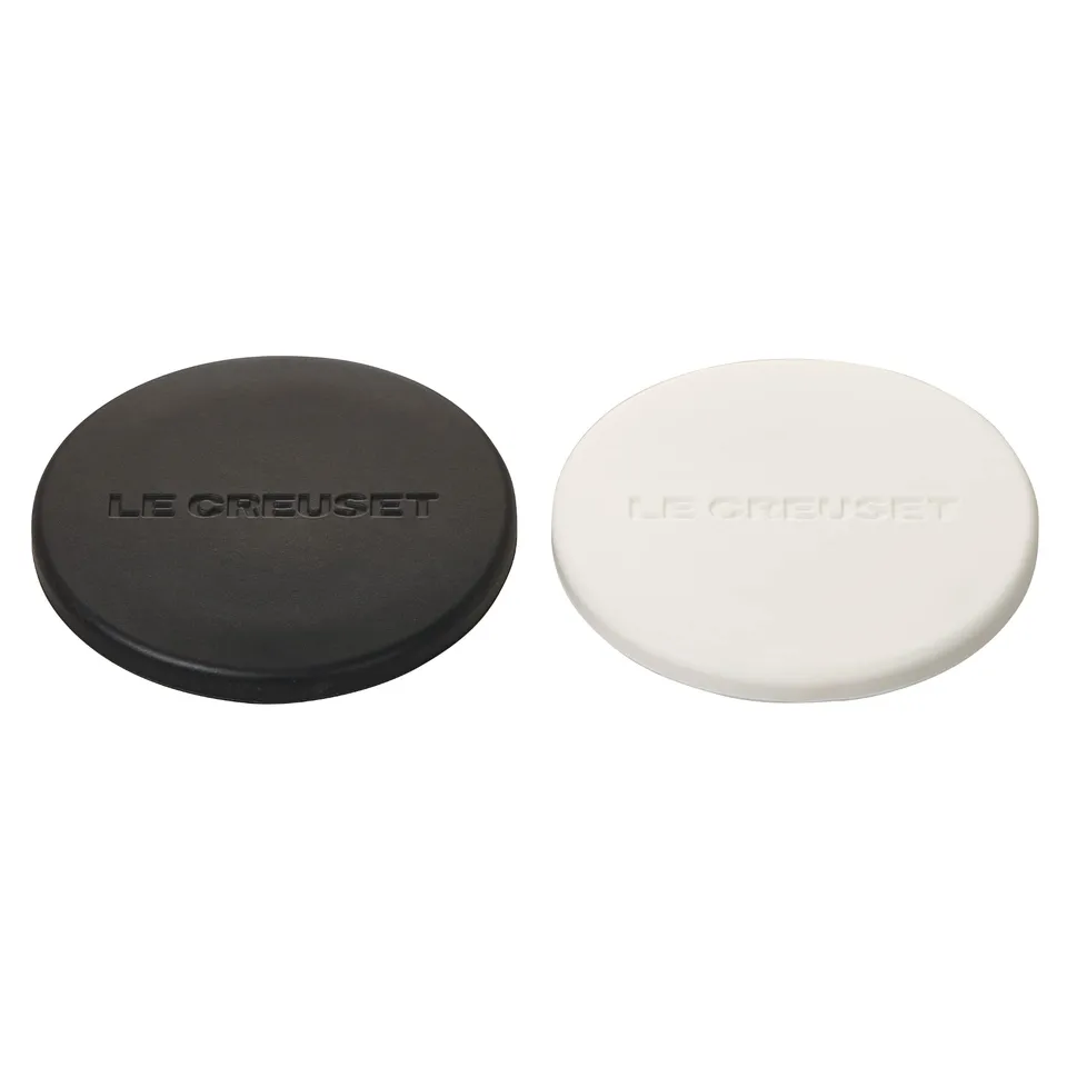 le-creuset-set-of-2-mill-caps-black-and-white image 1