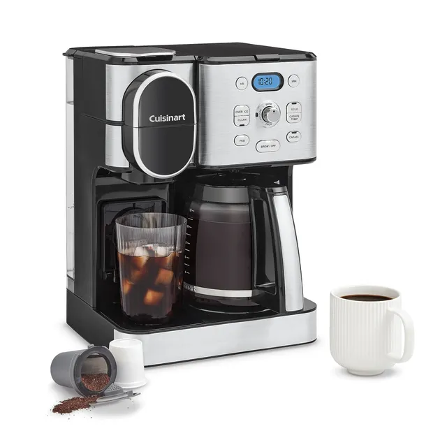 cuisinart-ss-16-12-cup-coffee-maker-with-single-serve-brewer-stainless-steel image 1