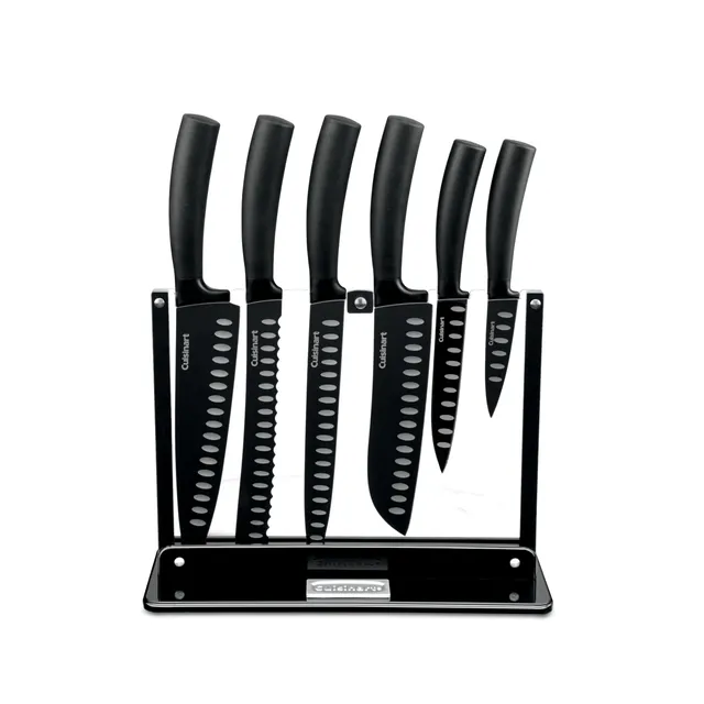 cuisinart-classic-nonstick-edge-collection-7-piece-cutlery-knife-set-with-acryli image 1