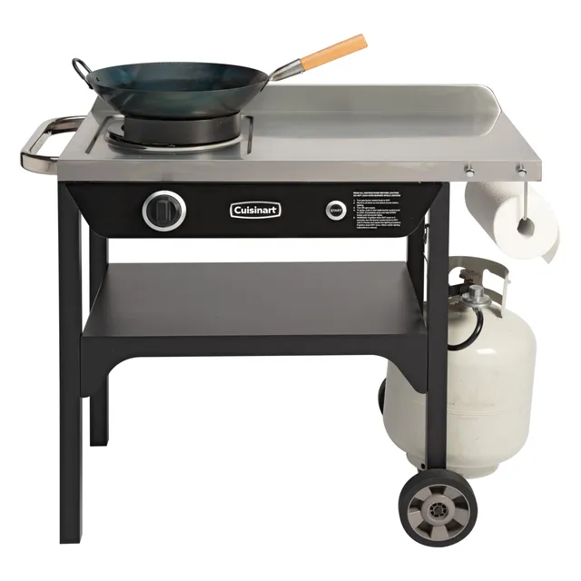 cuisinart-outdoor-wok-station-with-50-000-btu-burner-14-carbon-steel-wok-prep-ta image 1