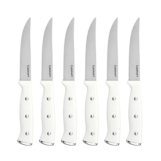 cuisinart-c77wtr-6psk-white-triple-rivet-steak-knife-set-6-pc image 1